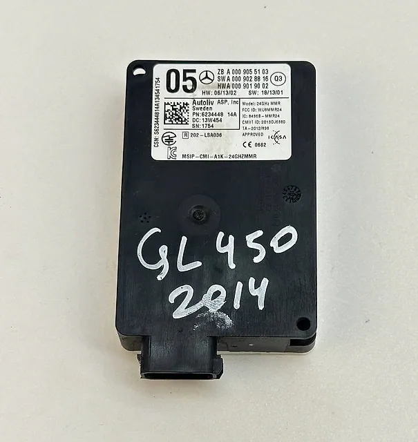 Blind Spot Module Mercedes-Benz GL450 X166 2013 Radar 0009055103