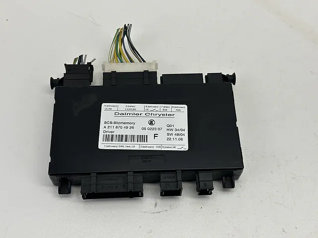 Seat Control Module Front Mercedes-Benz E350 W211 2007 A2118704926